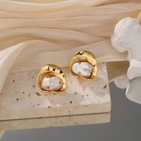 1 Pair Classic Style Flower Enamel Plating Inlay Copper Zircon 14k Gold Plated 18k Gold Plated Ear Studs main image 5