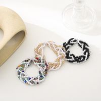 Elegant Multicolor Glass Beaded Hair Tie main image 5