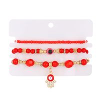 Vintage Style Devil's Eye 14k Gold Plated Alloy Wholesale Anklet sku image 2