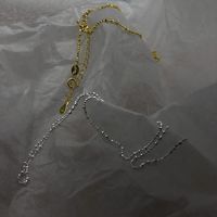 Einfacher Stil Einfarbig Sterling Silber Halskette In Masse main image 3