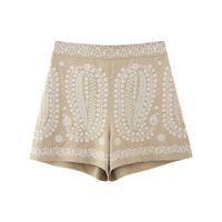Women's Daily Streetwear Plant Shorts Embroidery Shorts main image 4