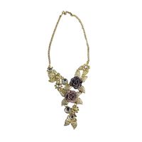 Exaggerated Shiny Flower Alloy Women's Earrings Necklace main image 2