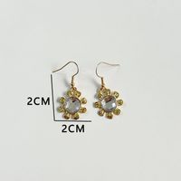Exaggerated Shiny Flower Alloy Women's Earrings Necklace main image 3