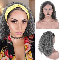 Women's African Style Casual Carnival High Temperature Wire Centre Parting Long Curly Hair Wigs sku image 1