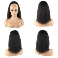 Women's African Style Street High Temperature Wire Ponytail Wigs sku image 1