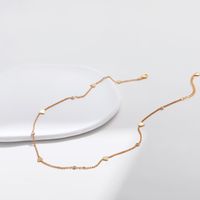 Simple Style Solid Color Copper Plating Chain Gold Plated Necklace main image 3