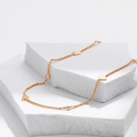 Simple Style Solid Color Copper Plating Chain Gold Plated Necklace main image 2