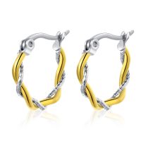 1 Pair Classic Style Round Plating Stainless Steel Titanium Steel Earrings main image 6