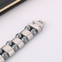 Simple Style Classic Style Solid Color Stainless Steel Men's Bracelets main image 4