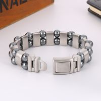 Simple Style Classic Style Solid Color Stainless Steel Men's Bracelets main image 5