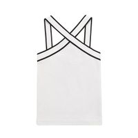 Women's Vest Tank Tops Backless Streetwear Solid Color sku image 3