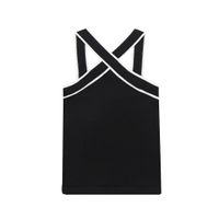 Women's Vest Tank Tops Backless Streetwear Solid Color sku image 4