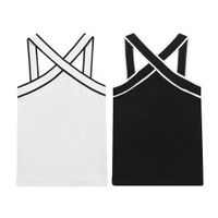 Women's Vest Tank Tops Backless Streetwear Solid Color main image 6