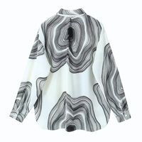 Women's Blouse Long Sleeve Blouses Printing British Style Stripe main image 5
