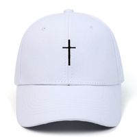 Unisexo Básico Cruzar Bordado Prensado Gorra De Beisbol main image 5