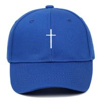 Unisex Basic Kreuzen Stickerei Crimpen Baseball Kappe main image 2