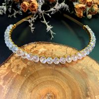 Casual Elegant Simple Style Geometric Pearl Is A Natural Pearl. There May Be Different Sizes. Please Understand Hair Band sku image 1
