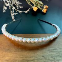 Casual Elegant Simple Style Geometric Pearl Is A Natural Pearl. There May Be Different Sizes. Please Understand Hair Band sku image 4