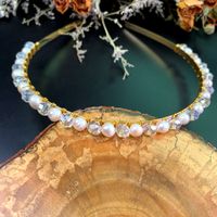 Casual Elegant Simple Style Geometric Pearl Is A Natural Pearl. There May Be Different Sizes. Please Understand Hair Band sku image 2