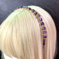 Lady Streetwear Geometric Crystal Hair Band sku image 1