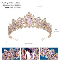 Elegant Retro Crown Alloy Diamond Crown sku image 3