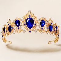 Elegant Retro Crown Alloy Diamond Crown sku image 1