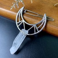 Simple Style Moon Artificial Crystal Metal Handmade Hair Clip sku image 5