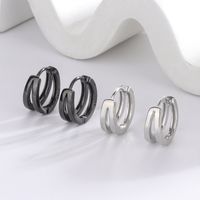 1 Pair Lady Simple Style Geometric Plating Sterling Silver Earrings main image 1