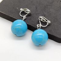 1 Pair Casual Simple Style Geometric Plating Turquoise Earrings main image 2