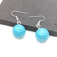 1 Pair Casual Simple Style Geometric Plating Turquoise Earrings main image 1