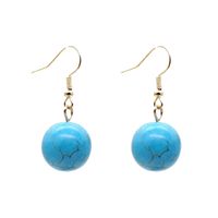 1 Pair Casual Simple Style Geometric Plating Turquoise Earrings sku image 3