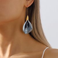 1 Pair Elegant Lady Geometric Plating Alloy Iron Drop Earrings main image 4