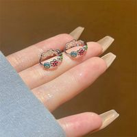 1 Pair Elegant Streetwear Geometric Devil's Eye Plating Alloy Earrings sku image 1