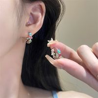 1 Pair Elegant Streetwear Geometric Devil's Eye Plating Alloy Earrings main image 3