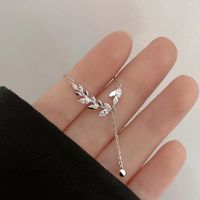 Elegant Leaf Copper Plating Necklace main image 1