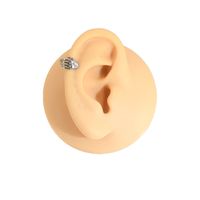 1 Piece Vintage Style Hand Polishing Stainless Steel Ear Studs main image 4