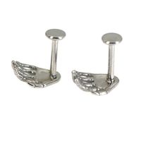 1 Piece Vintage Style Hand Polishing Stainless Steel Ear Studs main image 3