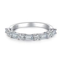 Einfacher Stil Wassertropfen Sterling Silber Inlay Diamant Mit Hohem Kohlenstoffgehalt Ringe main image 4