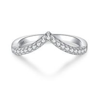 Einfacher Stil Wassertropfen Sterling Silber Inlay Diamant Mit Hohem Kohlenstoffgehalt Ringe main image 3