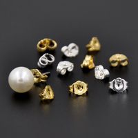 Simple Style Solid Color Brass Plating Gold Plated Ear Nuts main image 1