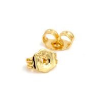 Simple Style Solid Color Brass Plating Gold Plated Ear Nuts main image 6