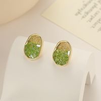 1 Pair Pastoral Flower Plating Alloy Earrings sku image 1