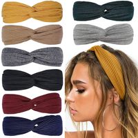 Lässig Einfacher Stil Streifen Einfarbig Tuch Streifen Haarband main image 1