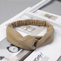 Casual Simple Style Stripe Solid Color Cloth Stripe Hair Band sku image 1