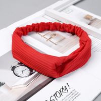 Casual Simple Style Stripe Solid Color Cloth Stripe Hair Band sku image 6