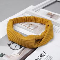 Lässig Einfacher Stil Streifen Einfarbig Tuch Streifen Haarband sku image 20