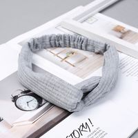 Casual Simple Style Stripe Solid Color Cloth Stripe Hair Band sku image 2