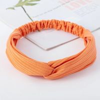 Casual Simple Style Stripe Solid Color Cloth Stripe Hair Band sku image 13
