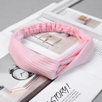 Casual Simple Style Stripe Solid Color Cloth Stripe Hair Band main image 3