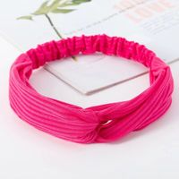 Casual Simple Style Stripe Solid Color Cloth Stripe Hair Band sku image 12